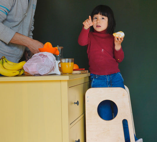 Flò torre montessoriana Natural - versione al naturale senza vernice –  Frutti di Bosco